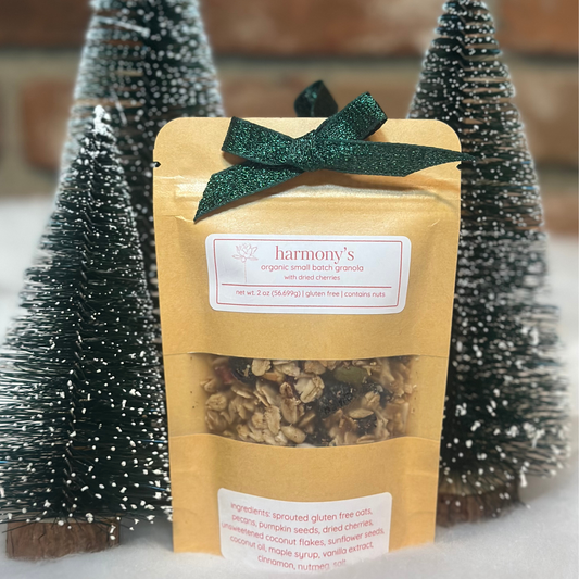 harmony's organic mini ornament bags - cherry